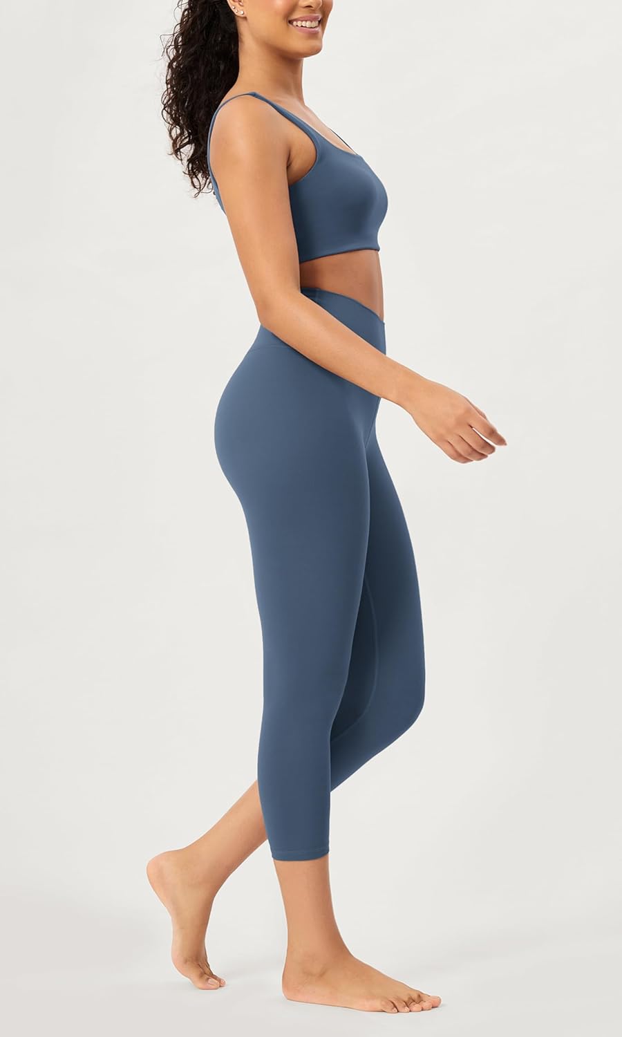 ODODOS ODCLOUD 2Pack Buttery Soft Lounge Yoga Leggings for Women 23quot  25quot 28quot High Waist Yoga PantsBlackink Blue