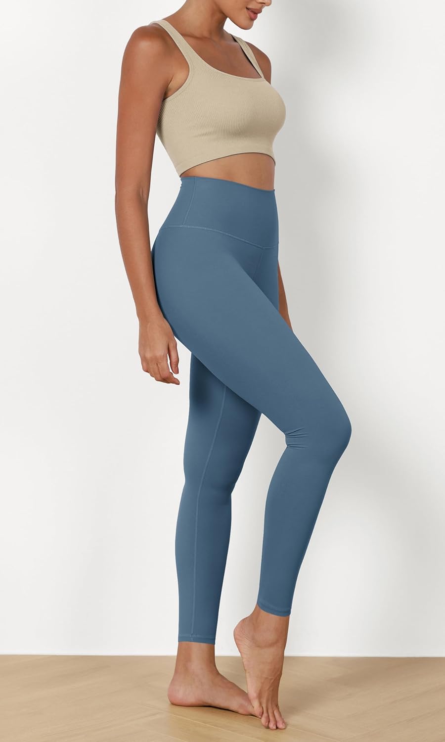 ODODOS ODCLOUD 2Pack Buttery Soft Lounge Yoga Leggings for Women 23quot  25quot 28quot High Waist Yoga PantsBlackink Blue