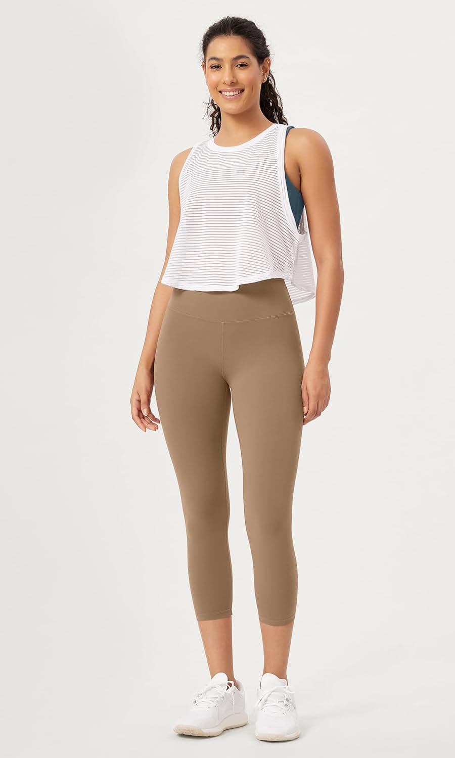 ODODOS ODCLOUD 2Pack Buttery Soft Lounge Yoga Leggings for Women 23quot  25quot 28quot High Waist Yoga PantsBlacklight Brown