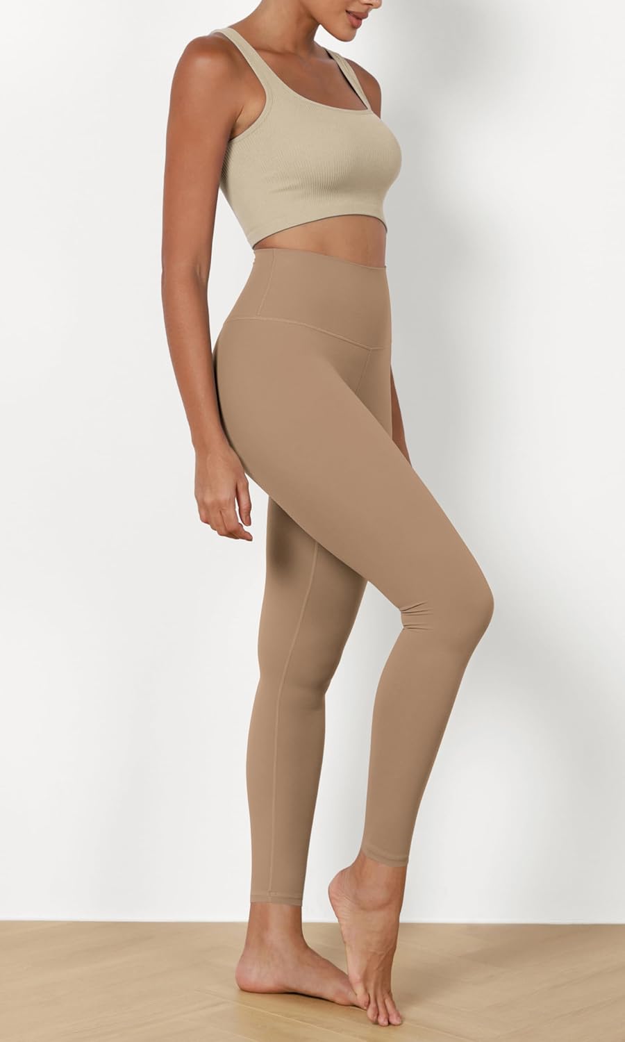 ODODOS ODCLOUD 2Pack Buttery Soft Lounge Yoga Leggings for Women 23quot  25quot 28quot High Waist Yoga PantsBlacklight Brown