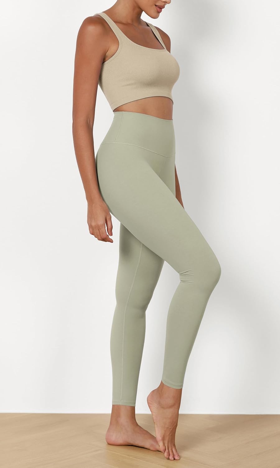ODODOS ODCLOUD 2Pack Buttery Soft Lounge Yoga Leggings for Women 23quot  25quot 28quot High Waist Yoga PantsBlacklime Stone