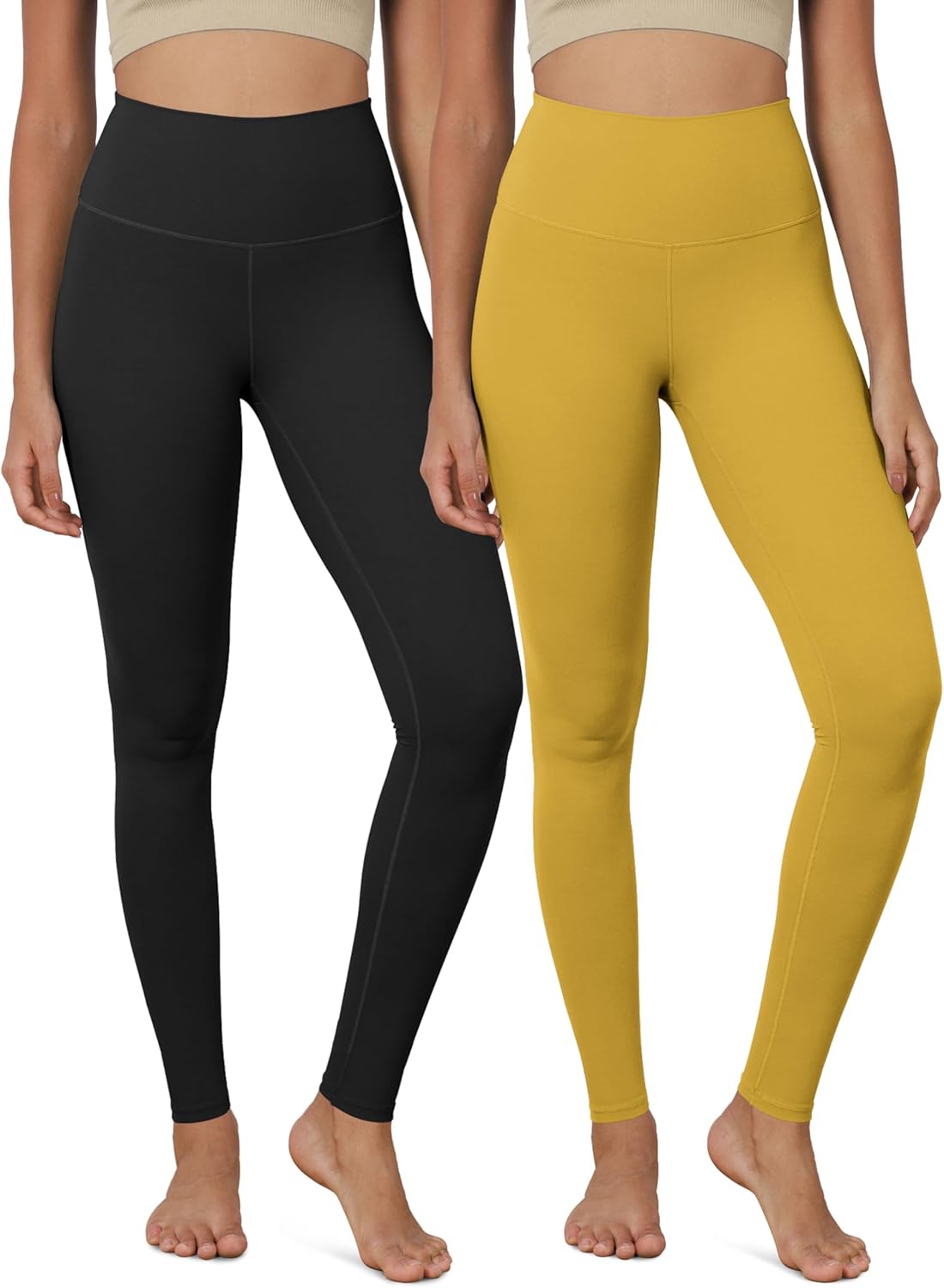 ODODOS ODCLOUD 2Pack Buttery Soft Lounge Yoga Leggings for Women 23quot  25quot 28quot High Waist Yoga PantsBlackmango Mint