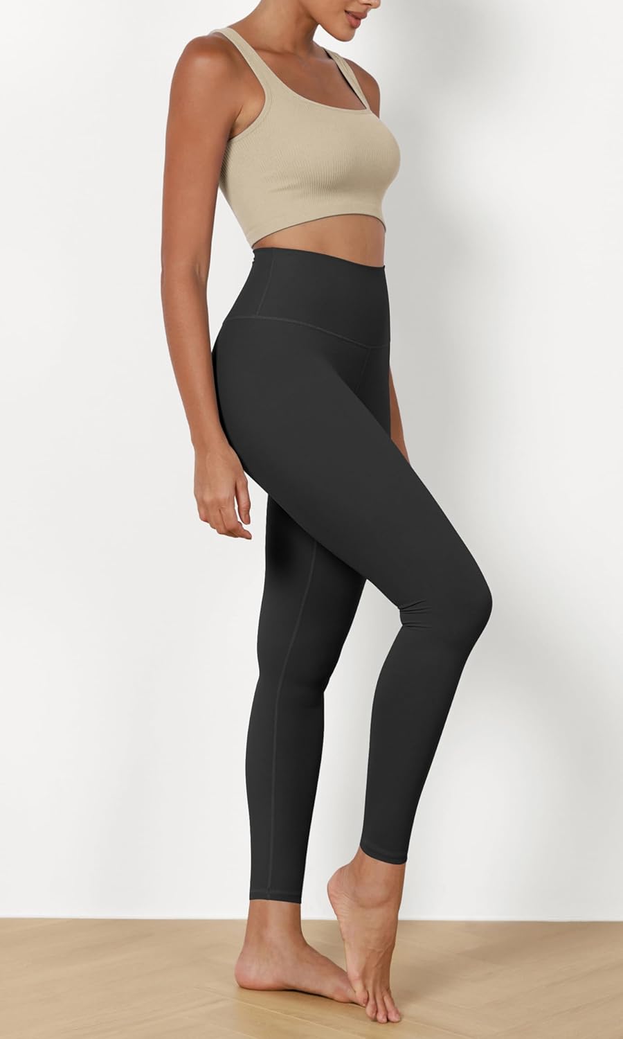 ODODOS ODCLOUD 2Pack Buttery Soft Lounge Yoga Leggings for Women 23quot  25quot 28quot High Waist Yoga PantsBlackonyx Black Grey