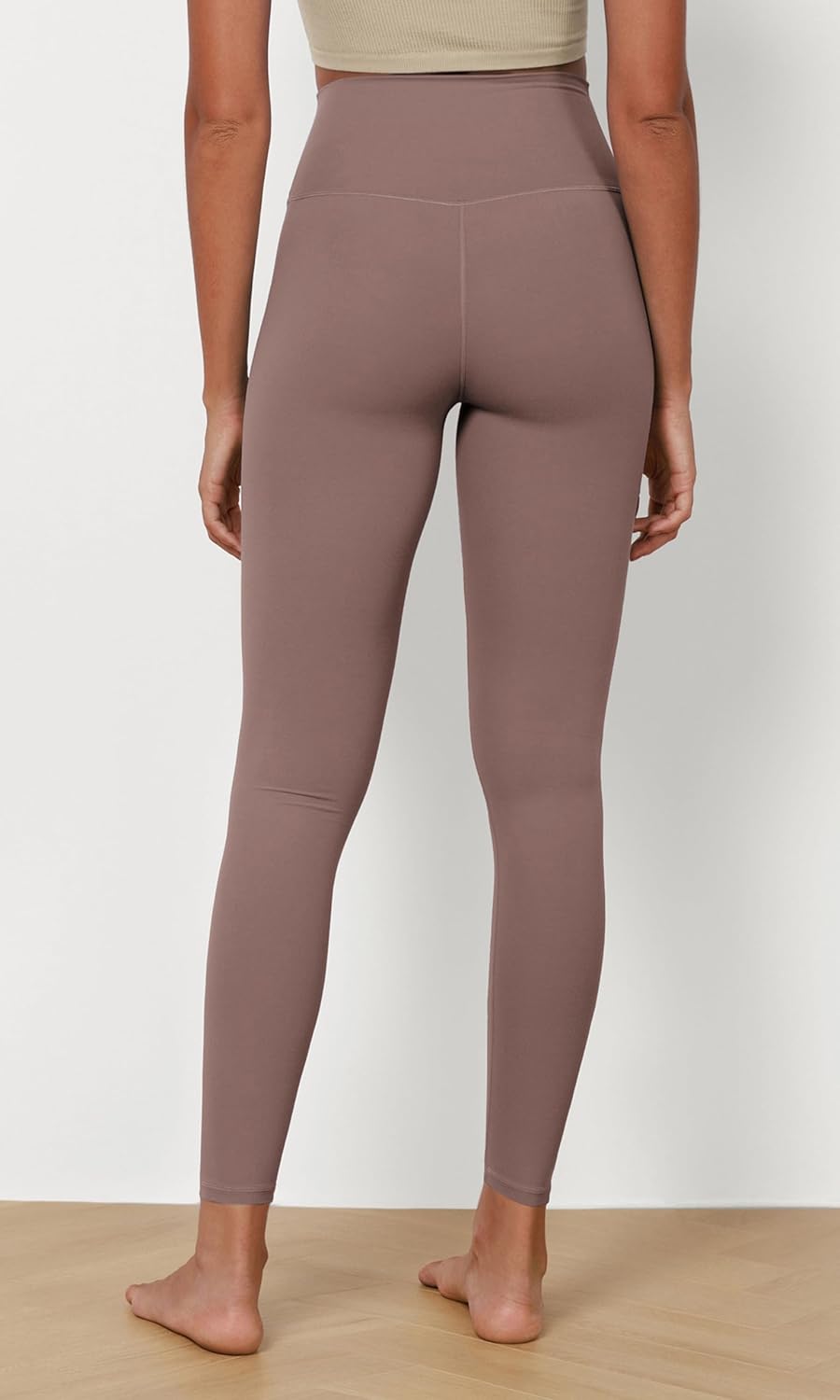 ODODOS ODCLOUD 2Pack Buttery Soft Lounge Yoga Leggings for Women 23quot  25quot 28quot High Waist Yoga PantsBlackpurple Taupe