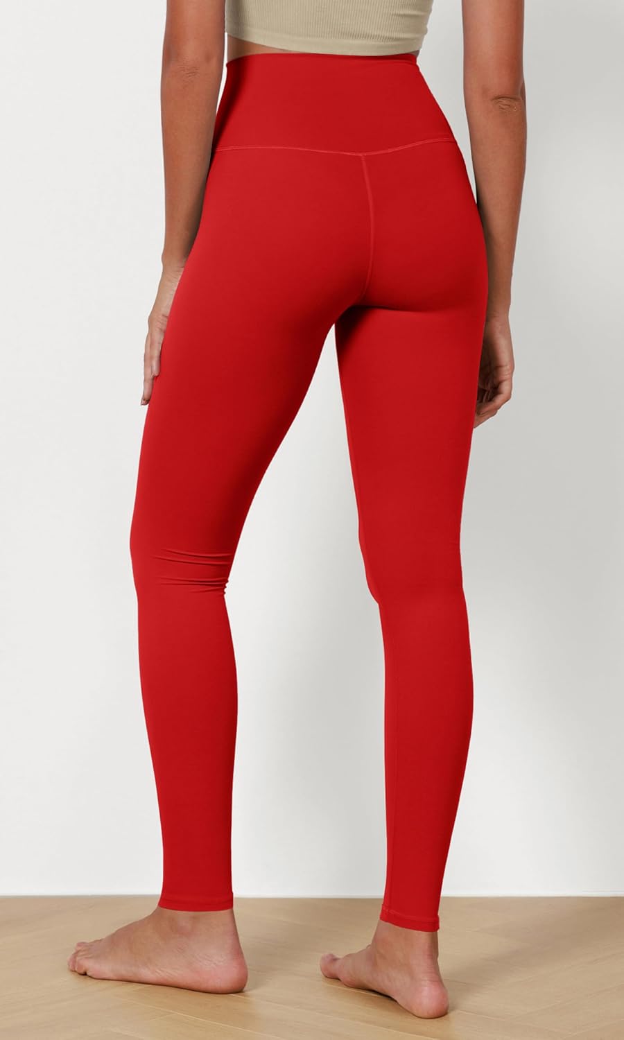ODODOS ODCLOUD 2Pack Buttery Soft Lounge Yoga Leggings for Women 23quot  25quot 28quot High Waist Yoga PantsBlackred