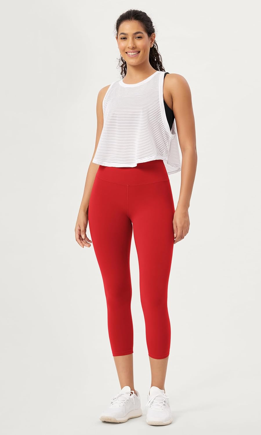 ODODOS ODCLOUD 2Pack Buttery Soft Lounge Yoga Leggings for Women 23quot  25quot 28quot High Waist Yoga PantsBlackred