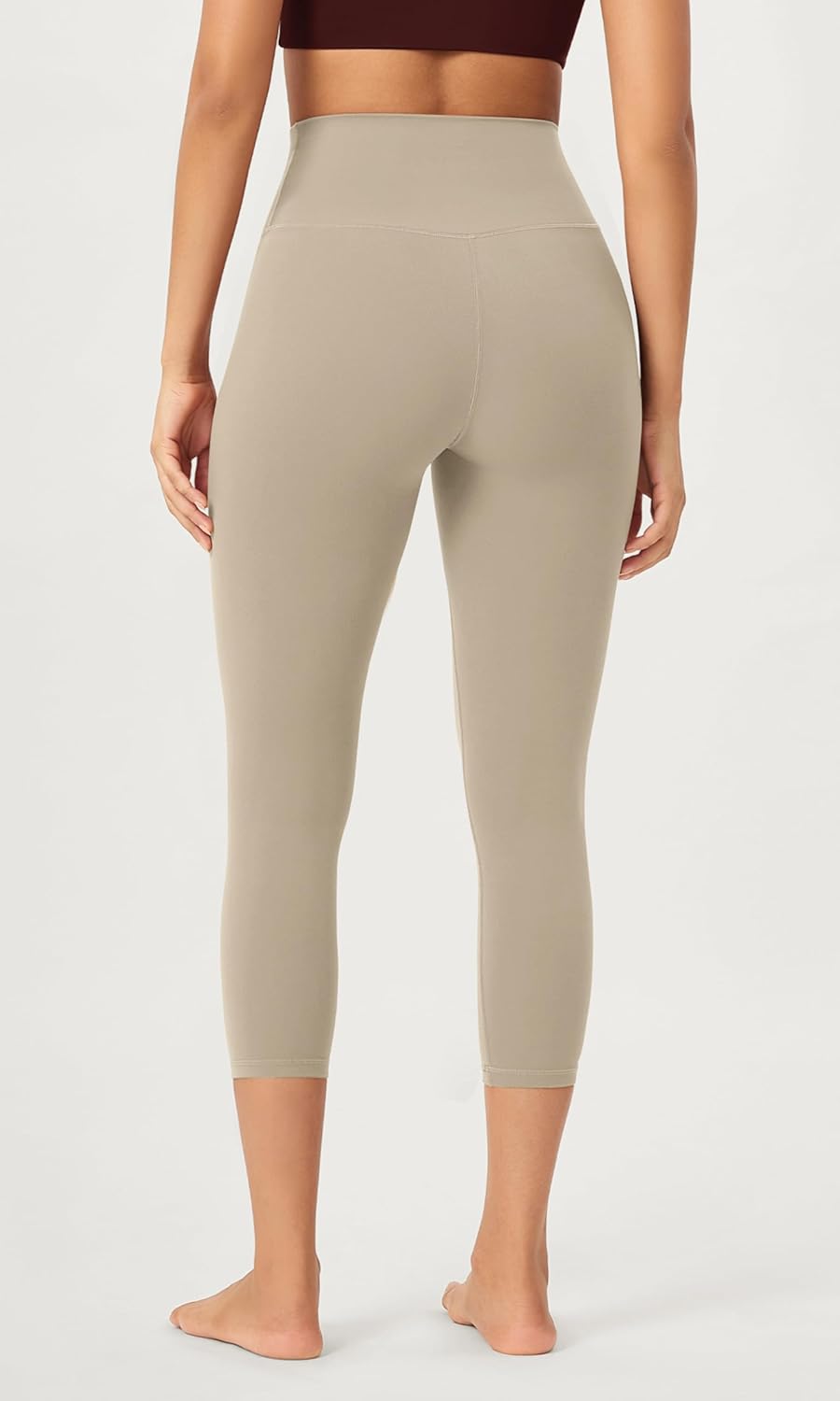 ODODOS ODCLOUD 2Pack Buttery Soft Lounge Yoga Leggings for Women 23quot  25quot 28quot High Waist Yoga PantsBlackshaker Beige