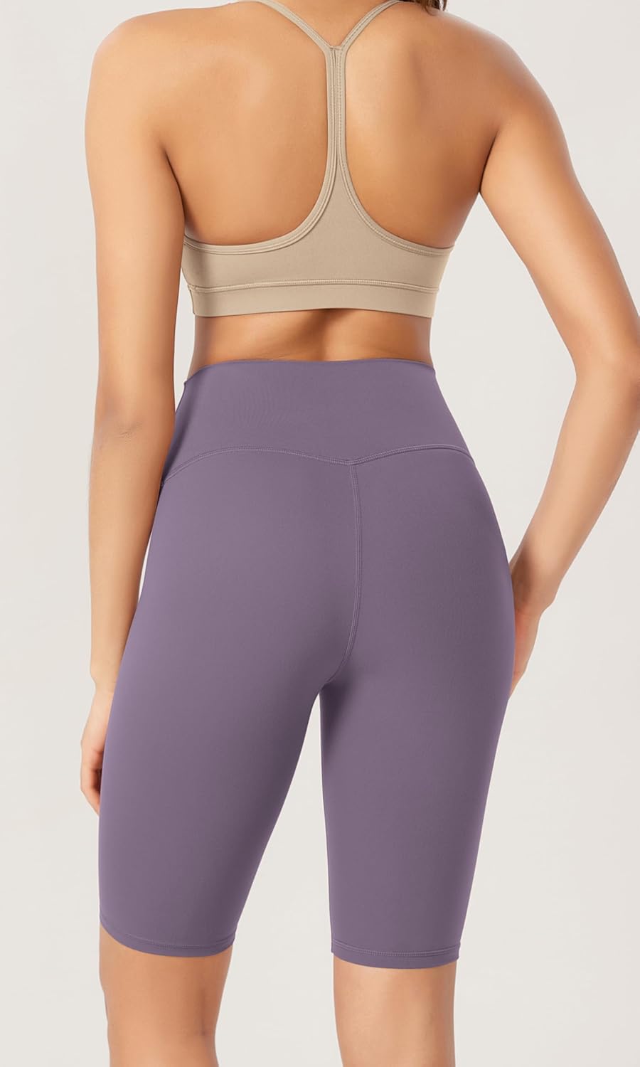 ODODOS ODCLOUD 2Pack Lounge Yoga Shorts for Women 4quot  6quot  8quot 10quot High Waist Buttery Soft Biker ShortsBlackash Violet