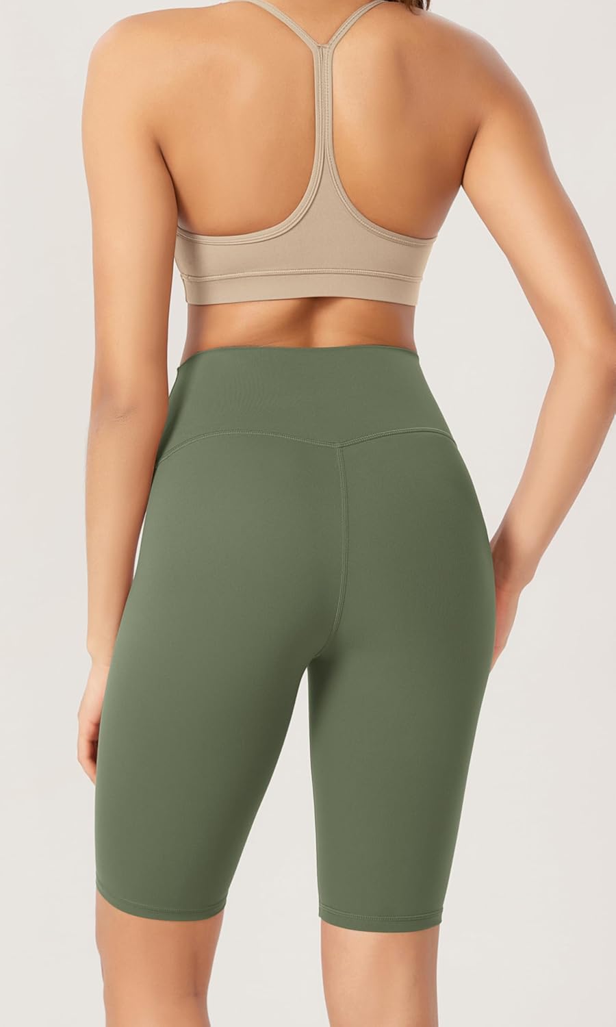 ODODOS ODCLOUD 2Pack Lounge Yoga Shorts for Women 4quot  6quot  8quot 10quot High Waist Buttery Soft Biker ShortsBlackdark Olive