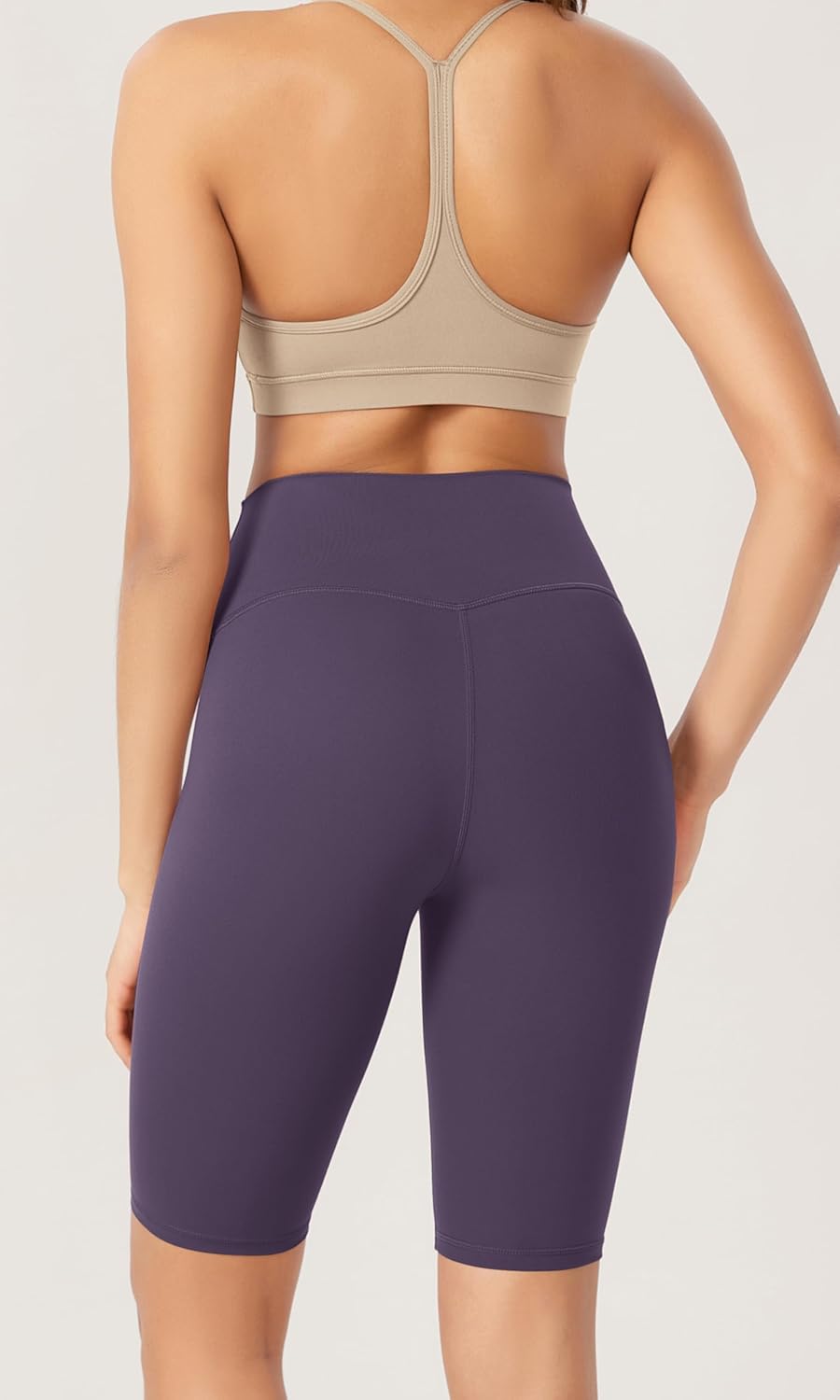 ODODOS ODCLOUD 2Pack Lounge Yoga Shorts for Women 4quot  6quot  8quot 10quot High Waist Buttery Soft Biker ShortsBlackdark Purple