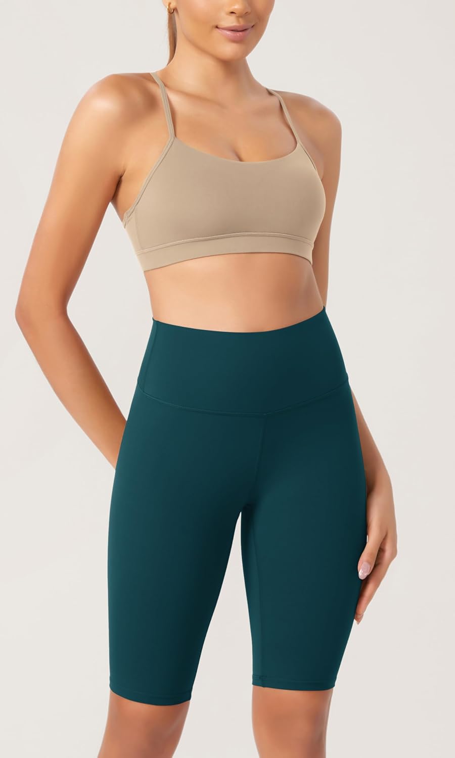 ODODOS ODCLOUD 2Pack Lounge Yoga Shorts for Women 4quot  6quot  8quot 10quot High Waist Buttery Soft Biker ShortsBlackforest Teal