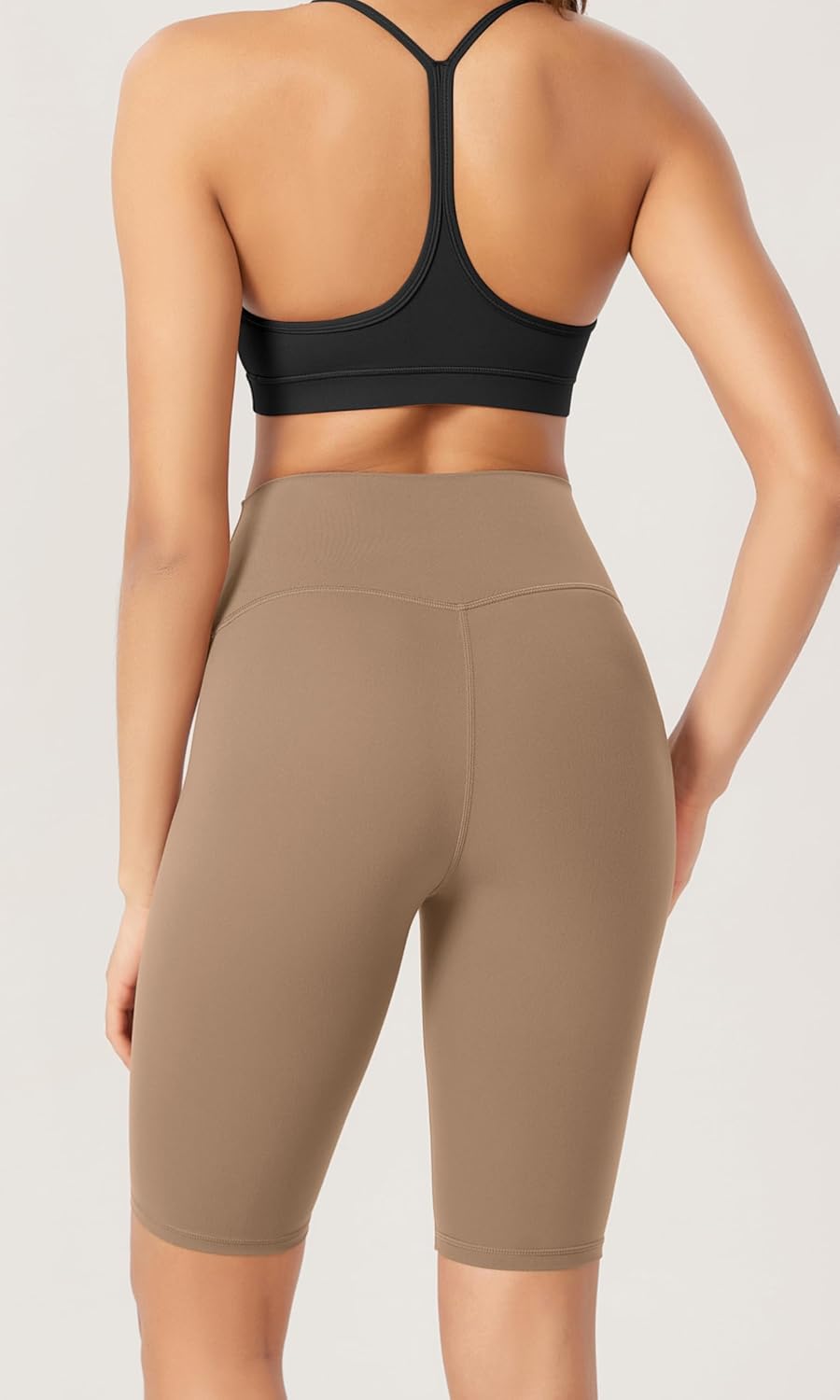 ODODOS ODCLOUD 2Pack Lounge Yoga Shorts for Women 4quot  6quot  8quot 10quot High Waist Buttery Soft Biker ShortsBlacklight Brown