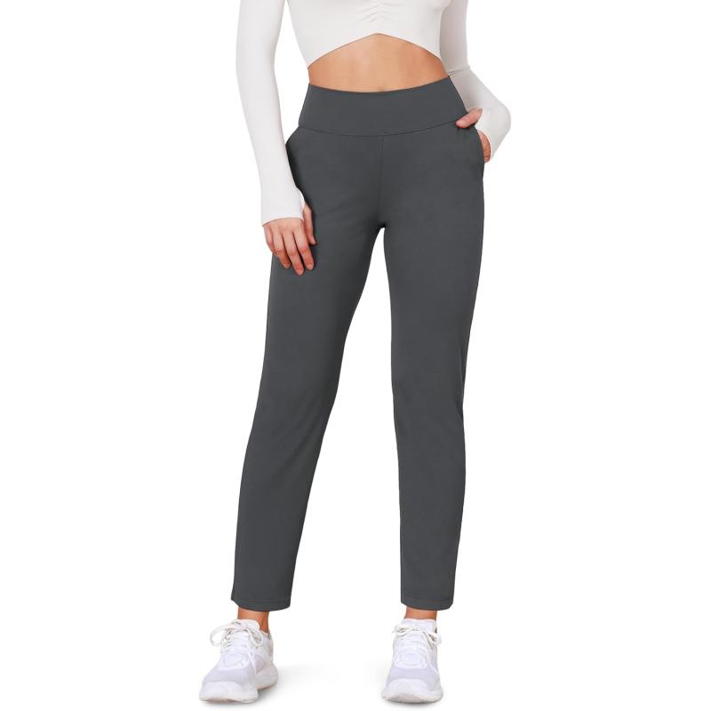 ODODOS Cloud Feeling Jogger Pants with Pockets for Women High Waist Sweatpants Casual Lounge Ankle PantsCharcoal