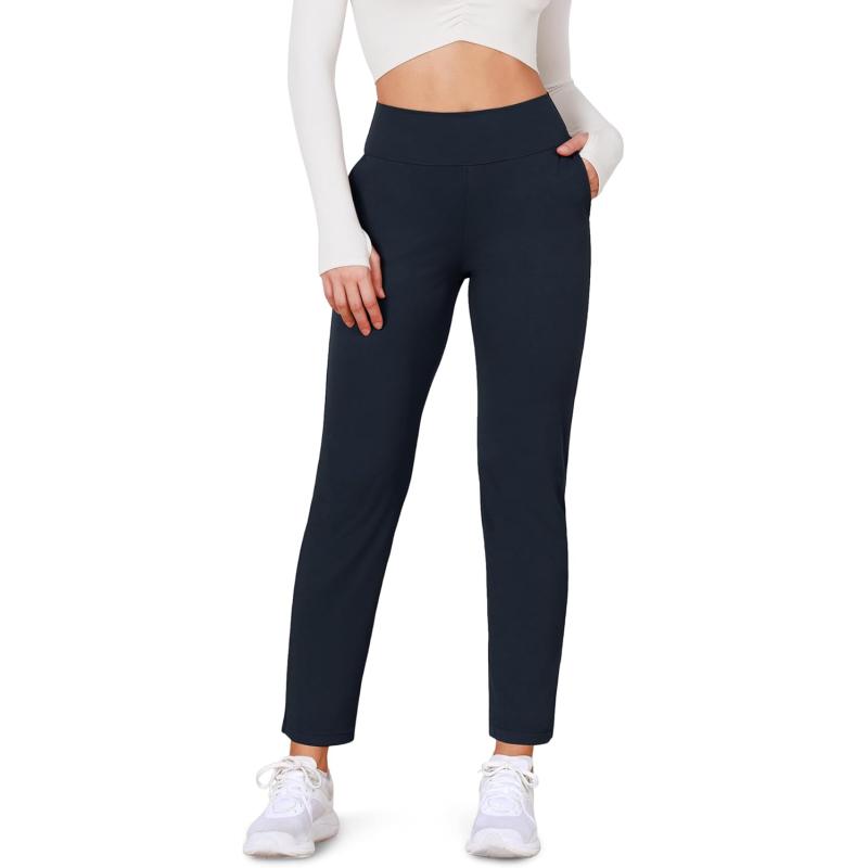 ODODOS Cloud Feeling Jogger Pants with Pockets for Women High Waist Sweatpants Casual Lounge Ankle PantsDeep Navy