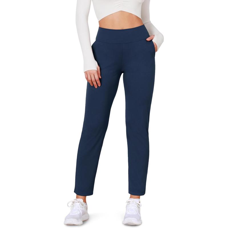 ODODOS Cloud Feeling Jogger Pants with Pockets for Women High Waist Sweatpants Casual Lounge Ankle PantsNavy