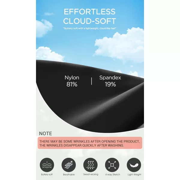 ODODOS Cloud Feeling Cross Waist Yoga Shorts with Pockets for Women 6quot Crossover High Waist Lounge Biker ShortsOnyx Black Grey