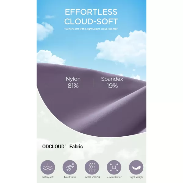 ODODOS Cloud Feeling Crossover High Waist Flared Pants for Women Bootcut Yoga Pants with Back Pocket3032quot InseamAsh Violet