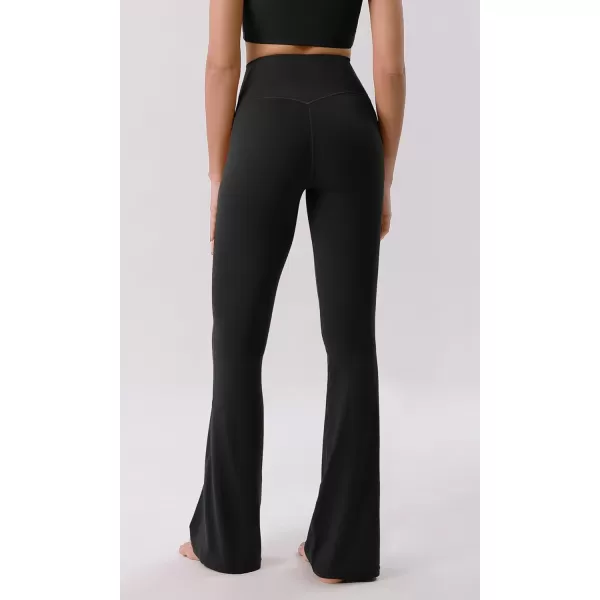 ODODOS Cloud Feeling Crossover High Waist Flared Pants for Women Bootcut Yoga Pants with Back Pocket3032quot InseamBlack