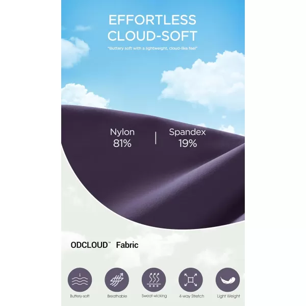 ODODOS Cloud Feeling Crossover High Waist Flared Pants for Women Bootcut Yoga Pants with Back Pocket3032quot InseamDark Purple