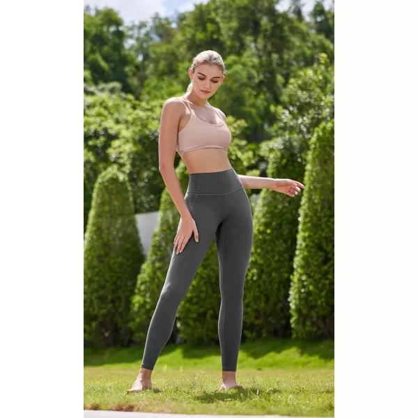 ODODOS Cloud Feeling Halter Sports Bra for Women Padding Cut Out Racerback Yoga Tank TopDusty Pink