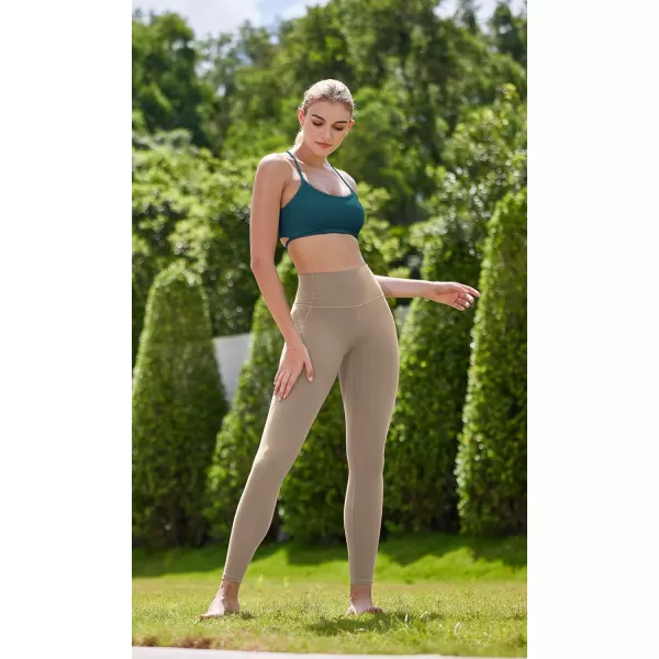 ODODOS Cloud Feeling Halter Sports Bra for Women Padding Cut Out Racerback Yoga Tank TopForest Teal