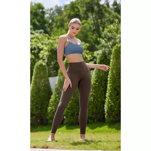 ODODOS Cloud Feeling Halter Sports Bra for Women Padding Cut Out Racerback Yoga Tank TopInk Blue