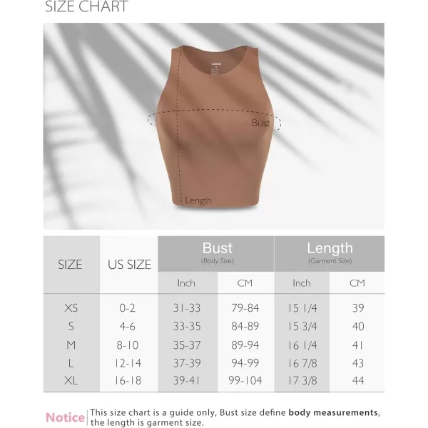 ODODOS Cloud Feeling High Neck Crop Tank for Women Double Layer Sleeveless Casual Yoga Cropped TopsPurple Taupe
