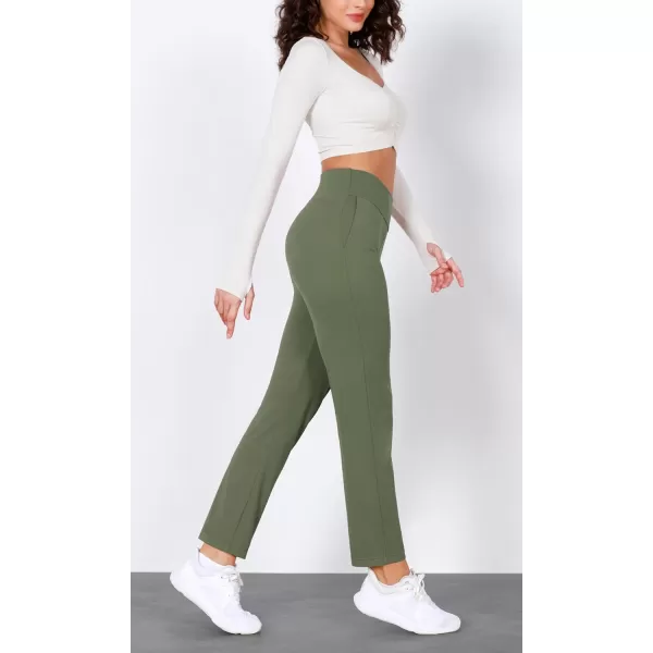 ODODOS Cloud Feeling Jogger Pants with Pockets for Women High Waist Sweatpants Casual Lounge Ankle PantsDark Olive
