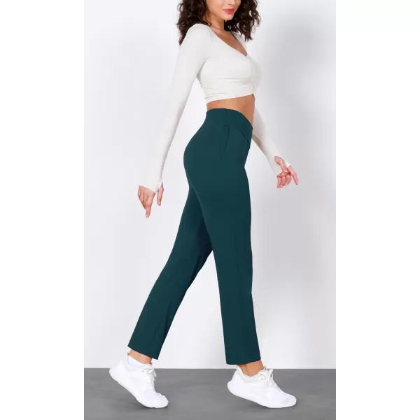 ODODOS Cloud Feeling Jogger Pants with Pockets for Women High Waist Sweatpants Casual Lounge Ankle PantsForest Teal