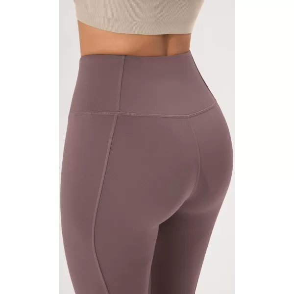 ODODOS Cloud Feeling SplitHem Flared Pants for Women 29quot 31quot High Waisted Lounge Bootcut Yoga PantsPurple Taupe