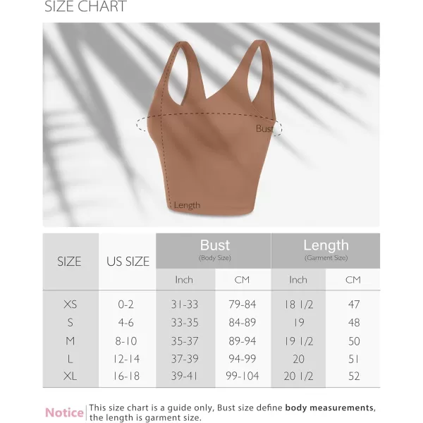 ODODOS Cloud Feeling Tank Bra for Women U Back Wirefree Longline Sports Bra Yoga Crop TopShaker Beige