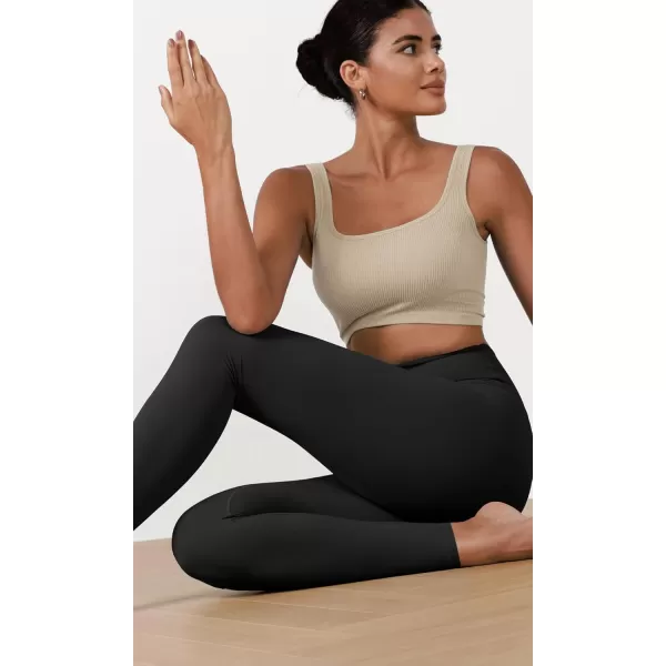 ODODOS ODCLOUD 2Pack Buttery Soft Lounge Yoga Leggings for Women 23quot  25quot 28quot High Waist Yoga Pants1blackblack
