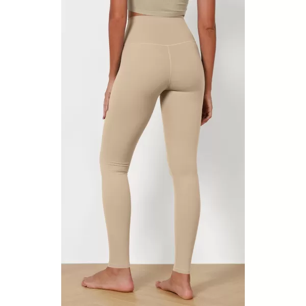 ODODOS ODCLOUD 2Pack Buttery Soft Lounge Yoga Leggings for Women 23quot  25quot 28quot High Waist Yoga PantsBlackbeige
