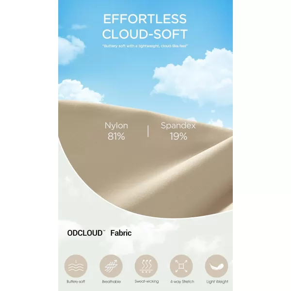 ODODOS ODCLOUD 2Pack Buttery Soft Lounge Yoga Leggings for Women 23quot  25quot 28quot High Waist Yoga PantsBlackbeige