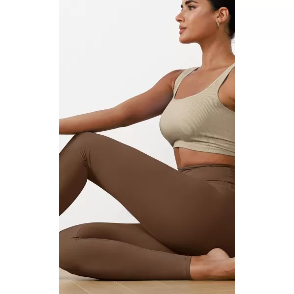 ODODOS ODCLOUD 2Pack Buttery Soft Lounge Yoga Leggings for Women 23quot  25quot 28quot High Waist Yoga PantsBlackbrunette