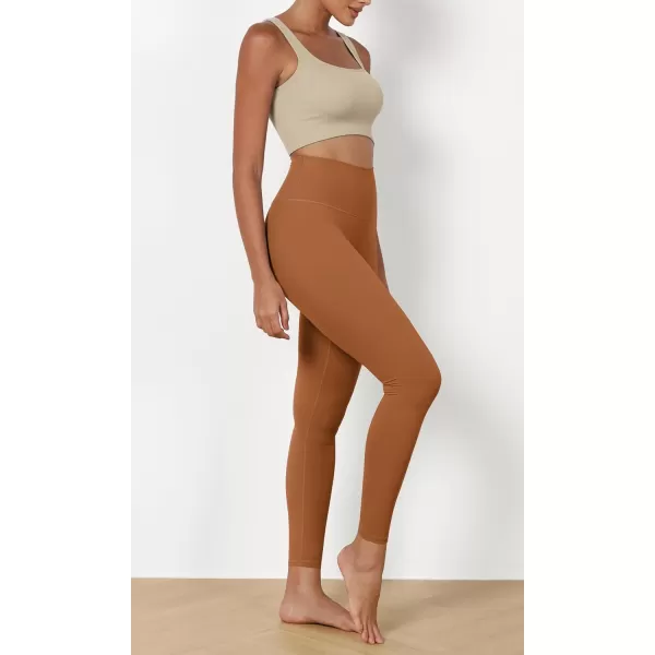 ODODOS ODCLOUD 2Pack Buttery Soft Lounge Yoga Leggings for Women 23quot  25quot 28quot High Waist Yoga PantsBlackcaramel