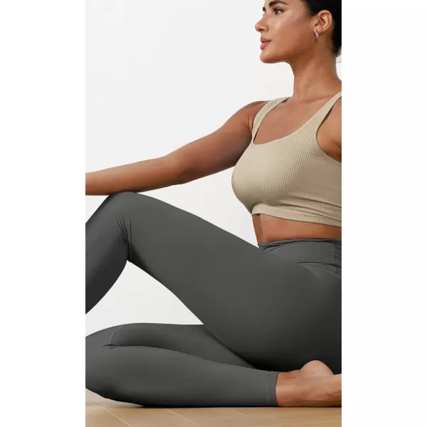 ODODOS ODCLOUD 2Pack Buttery Soft Lounge Yoga Leggings for Women 23quot  25quot 28quot High Waist Yoga PantsBlackcharcoal