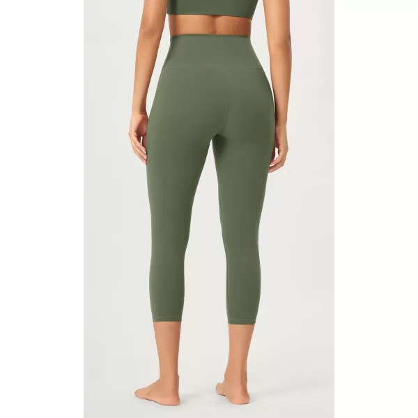 ODODOS ODCLOUD 2Pack Buttery Soft Lounge Yoga Leggings for Women 23quot  25quot 28quot High Waist Yoga PantsBlackdark Olive