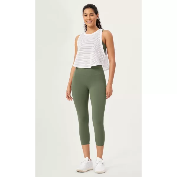 ODODOS ODCLOUD 2Pack Buttery Soft Lounge Yoga Leggings for Women 23quot  25quot 28quot High Waist Yoga PantsBlackdark Olive