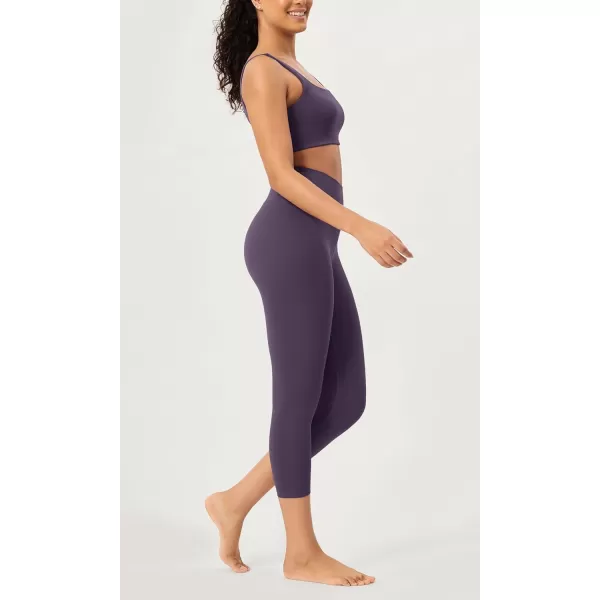 ODODOS ODCLOUD 2Pack Buttery Soft Lounge Yoga Leggings for Women 23quot  25quot 28quot High Waist Yoga PantsBlackdark Purple