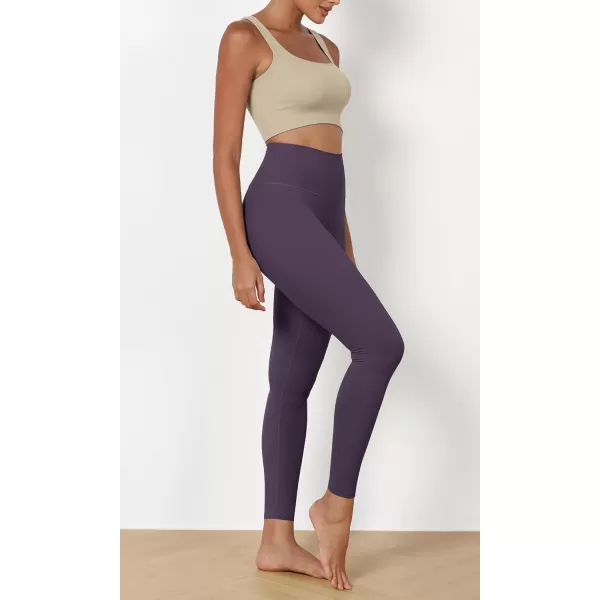 ODODOS ODCLOUD 2Pack Buttery Soft Lounge Yoga Leggings for Women 23quot  25quot 28quot High Waist Yoga PantsBlackdark Purple