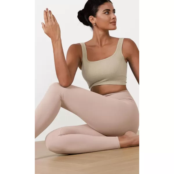 ODODOS ODCLOUD 2Pack Buttery Soft Lounge Yoga Leggings for Women 23quot  25quot 28quot High Waist Yoga PantsBlackdusty Pink