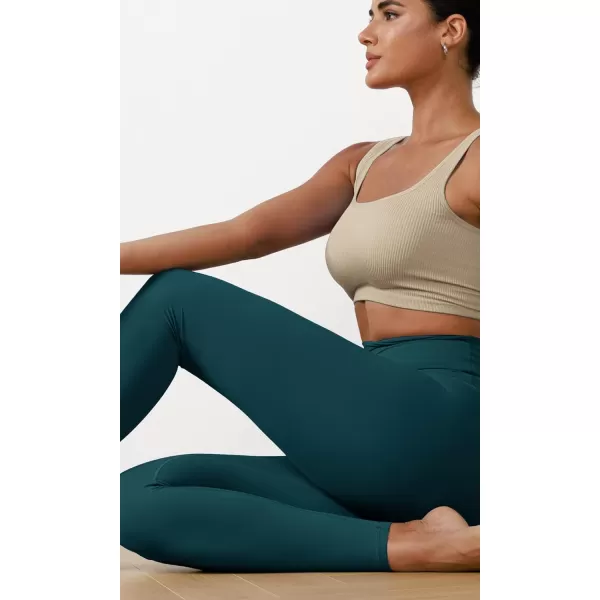 ODODOS ODCLOUD 2Pack Buttery Soft Lounge Yoga Leggings for Women 23quot  25quot 28quot High Waist Yoga PantsBlackforest Teal