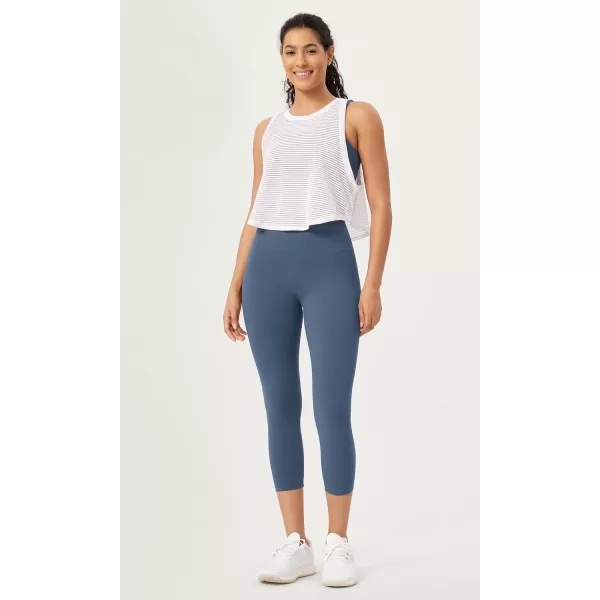 ODODOS ODCLOUD 2Pack Buttery Soft Lounge Yoga Leggings for Women 23quot  25quot 28quot High Waist Yoga PantsBlackink Blue