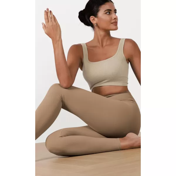 ODODOS ODCLOUD 2Pack Buttery Soft Lounge Yoga Leggings for Women 23quot  25quot 28quot High Waist Yoga PantsBlacklight Brown