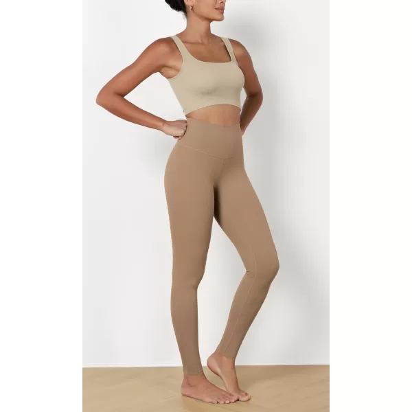 ODODOS ODCLOUD 2Pack Buttery Soft Lounge Yoga Leggings for Women 23quot  25quot 28quot High Waist Yoga PantsBlacklight Brown