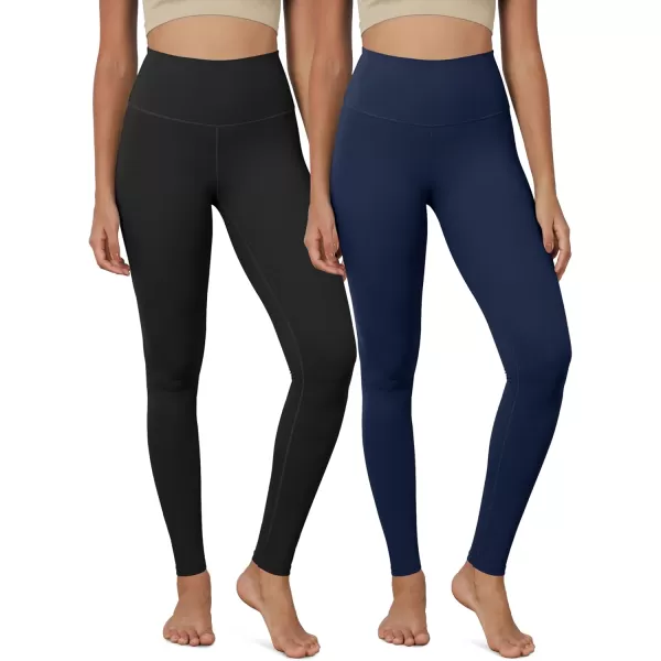 ODODOS ODCLOUD 2Pack Buttery Soft Lounge Yoga Leggings for Women 23quot  25quot 28quot High Waist Yoga PantsBlacknavy