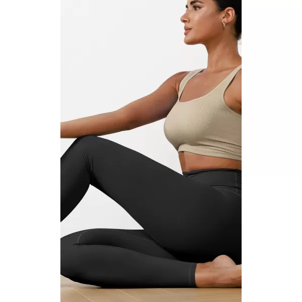 ODODOS ODCLOUD 2Pack Buttery Soft Lounge Yoga Leggings for Women 23quot  25quot 28quot High Waist Yoga PantsBlackonyx Black Grey