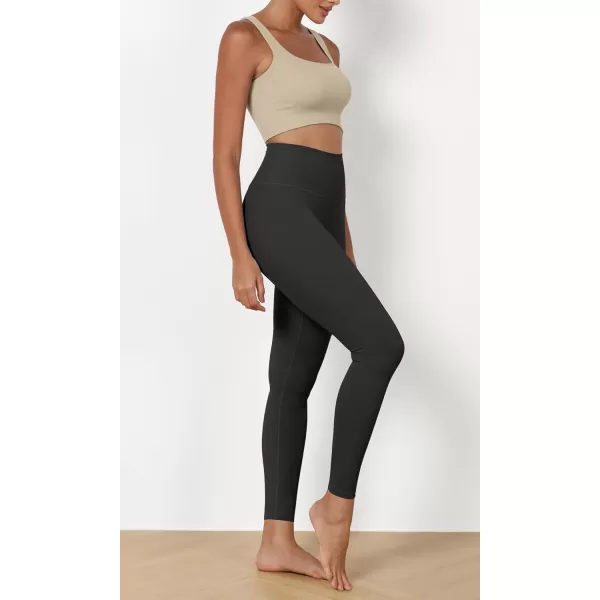 ODODOS ODCLOUD 2Pack Buttery Soft Lounge Yoga Leggings for Women 23quot  25quot 28quot High Waist Yoga PantsBlackonyx Black Grey