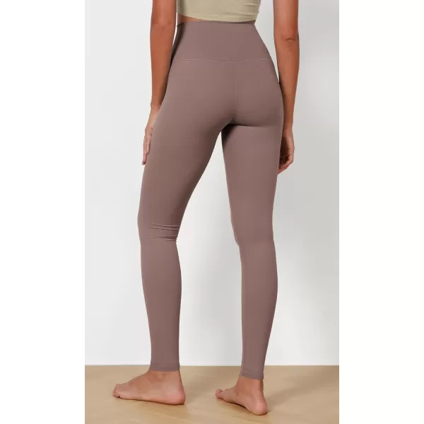 ODODOS ODCLOUD 2Pack Buttery Soft Lounge Yoga Leggings for Women 23quot  25quot 28quot High Waist Yoga PantsBlackpurple Taupe